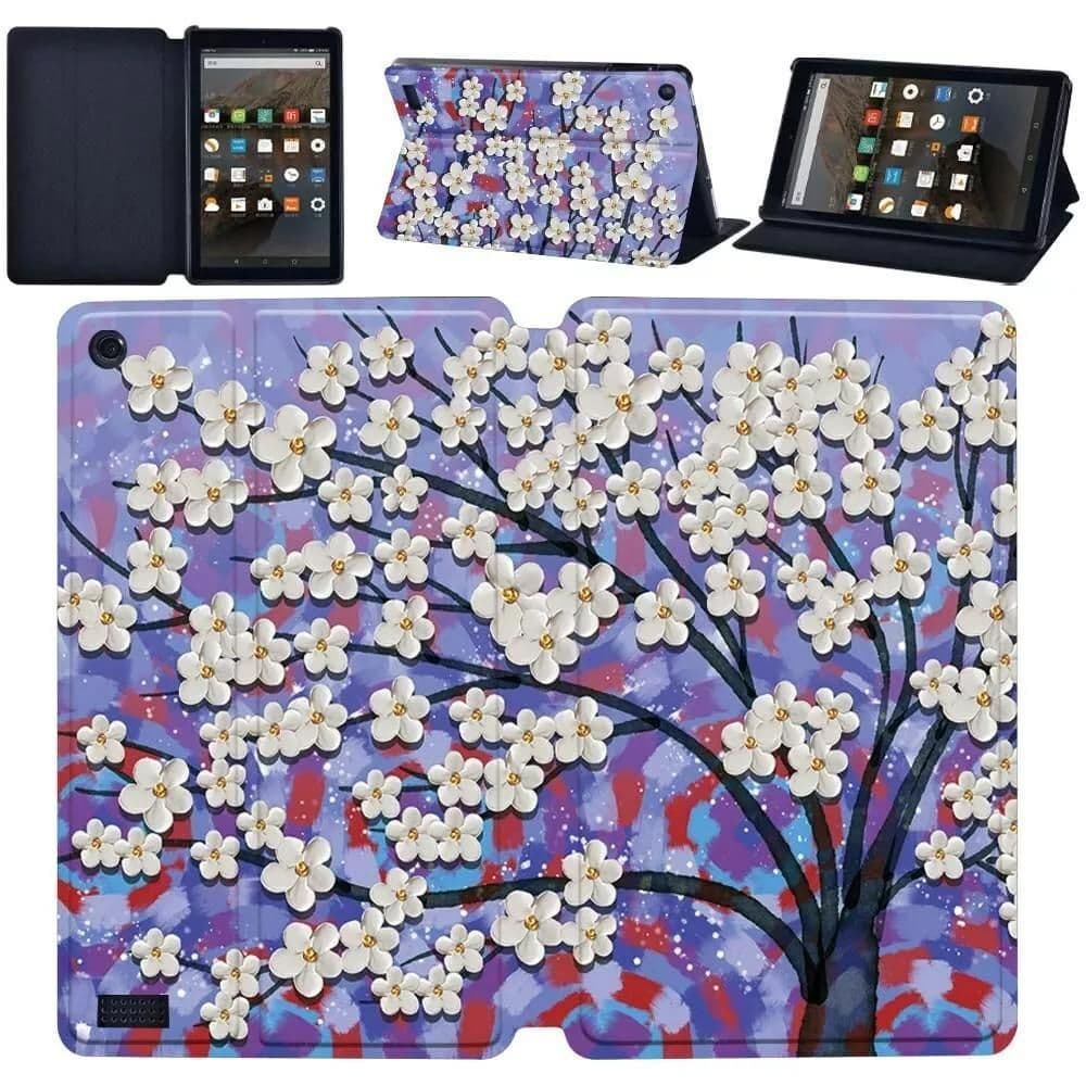 Amazon Fire Tablet Case - Purple Blossom
